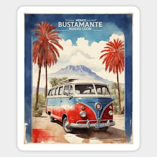 Bustamante Nuevo Leon Mexico Vintage Tourism Travel Magnet